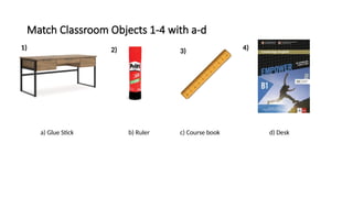 Interactive Classroom Objects Matching Activity for Students | PPTX