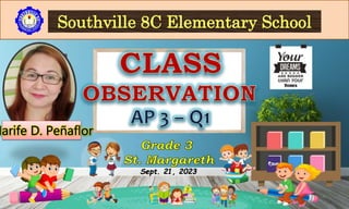 Sept. 21, 2023
Southville 8C Elementary School
 