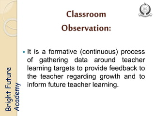 Classroom Observation MD Ahamdzai | PPT