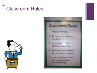 + 
Classroom Rules 
 