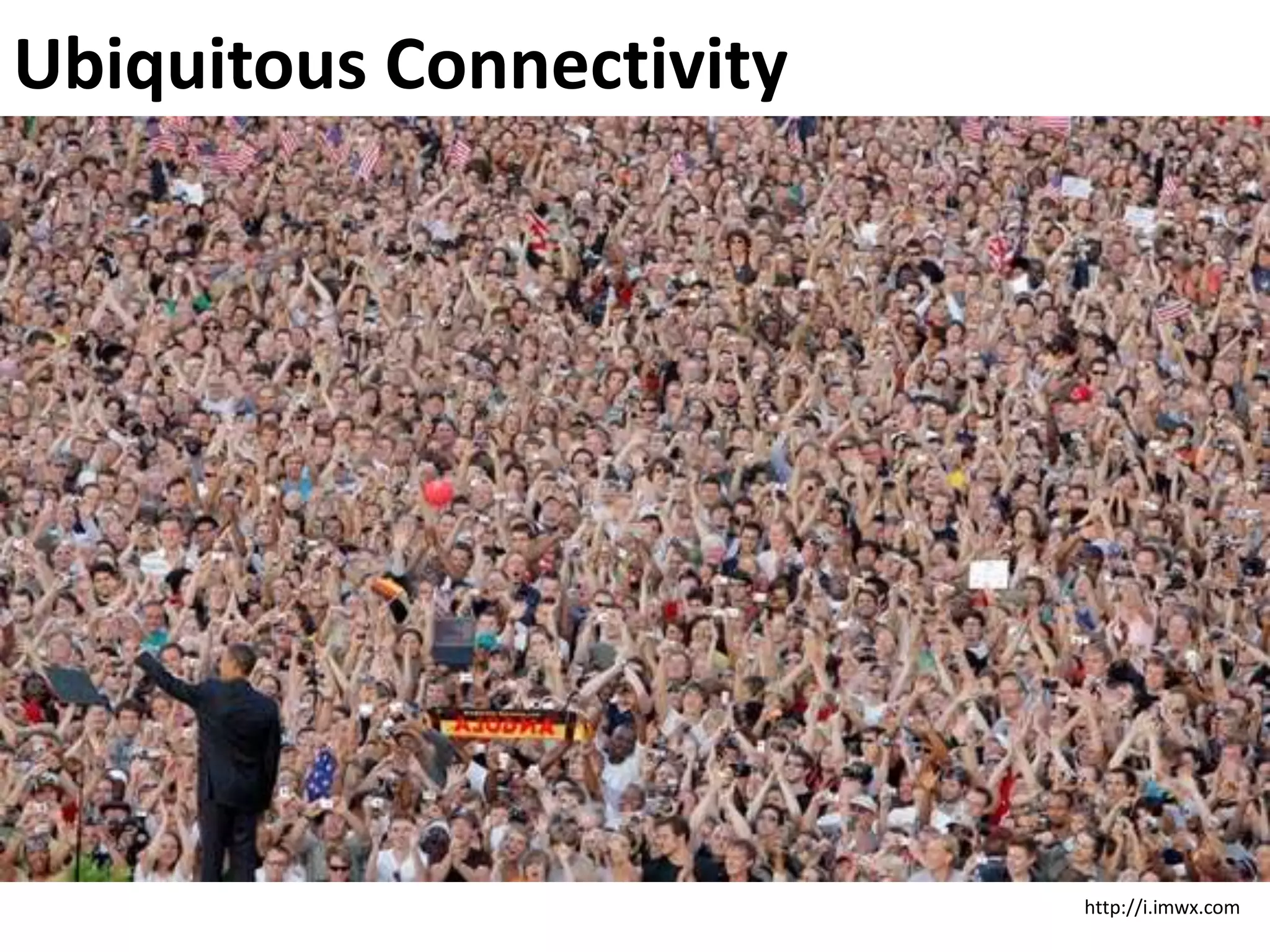 Ubiquitous Connectivity
ccSteveWheeler,UniversityofPlymouth,2010
http://i.imwx.com
 