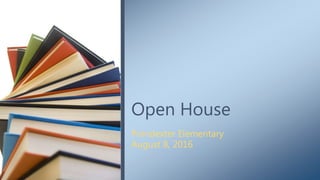 Poindexter Elementary
August 8, 2016
Open House
 