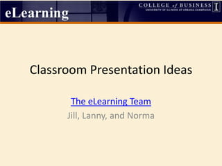 Classroom Presentation Ideas (2)