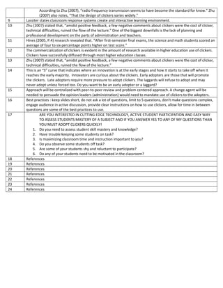 Classroom response systems transcript