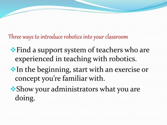 Classroom robotics ppt-sangeetha | PPT