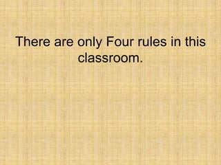 Classroom  Rules