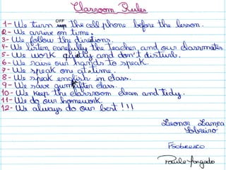 Classroom rules