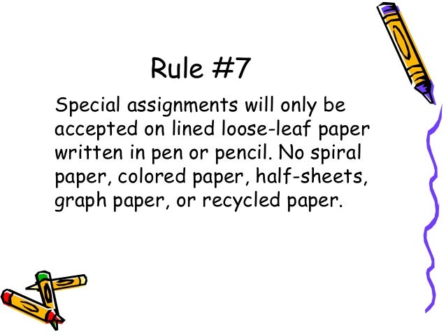 classroom rules
