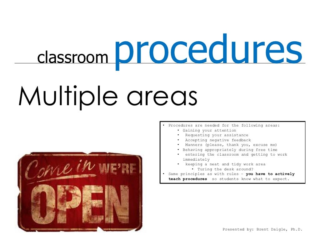 Classroom Rules Discussed at Length