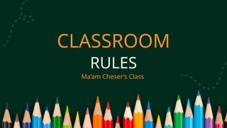 Classroom Rules Using Math CLASSROOM RULES MATH TECHNICAL DRAFTING 1.pptx