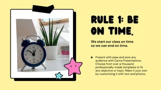 Michette Rules classroom rules michelle of mariancollege | PDF