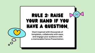 Michette Rules classroom rules michelle of mariancollege | PDF