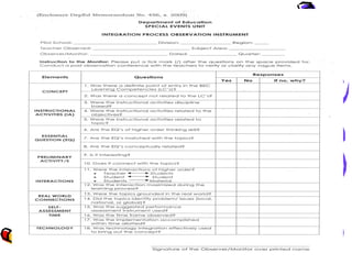 Classroom Supervision