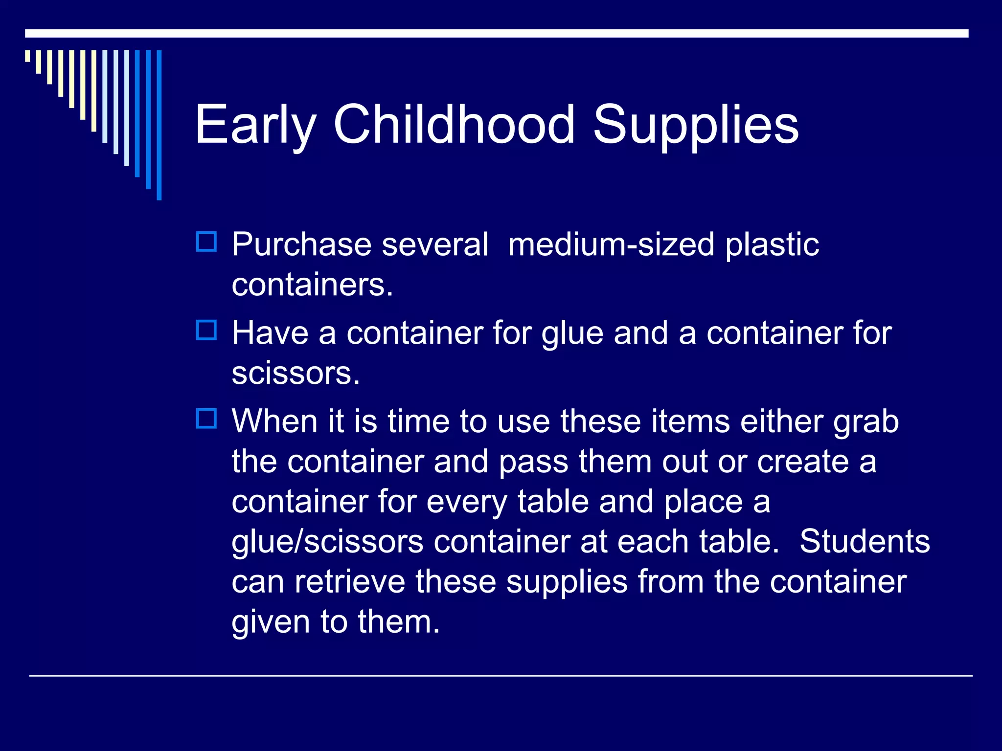 Classroom supply management | PPT