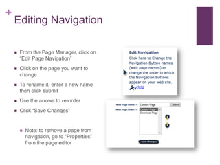 Click “update” to save changes