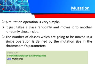 Mutate Class Class Scheduling using Generative AI.pptx