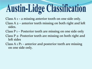 Classsification of rpd | PPT