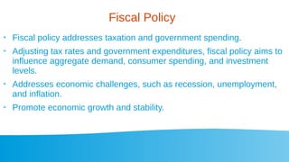 Fiscal and Monetary Macroeconomic Policy | PDF