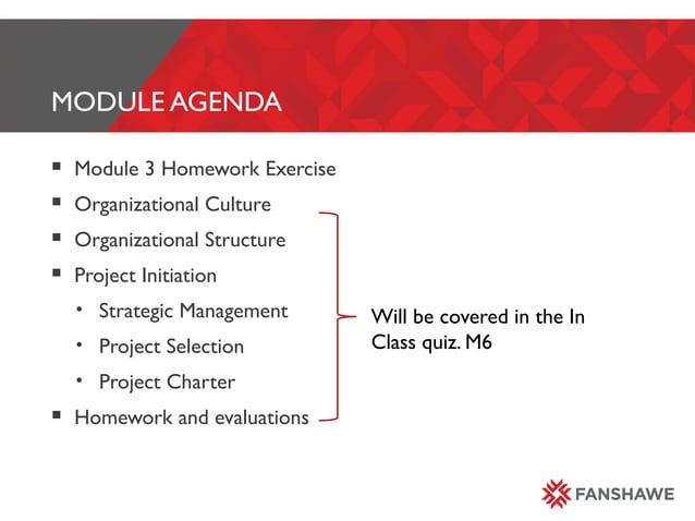 Class Slides for M4 Organization+ Culture + Project Selection+ Project ...