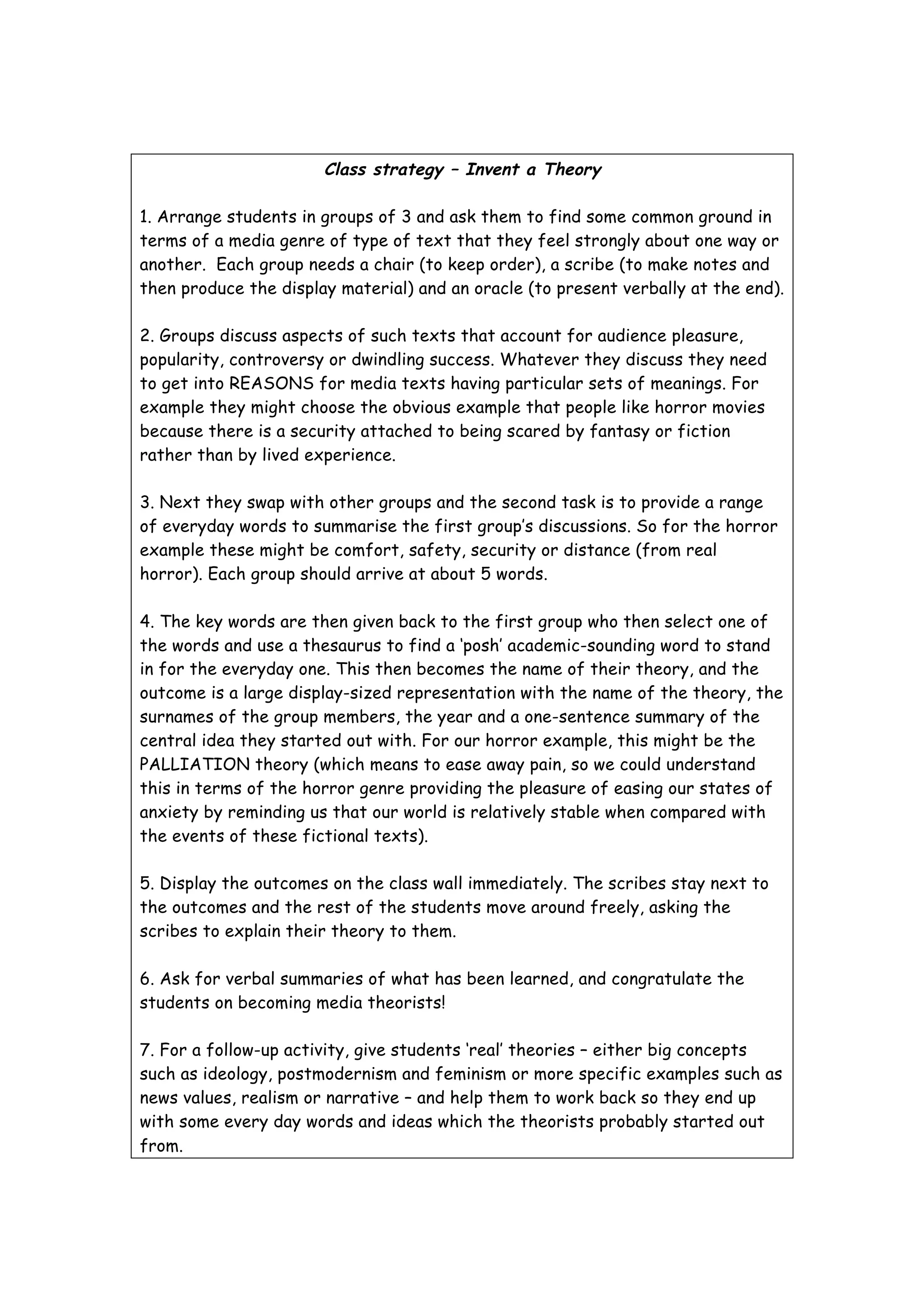 JMcD learning strategies | PDF