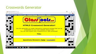 Crosswords Generator
 