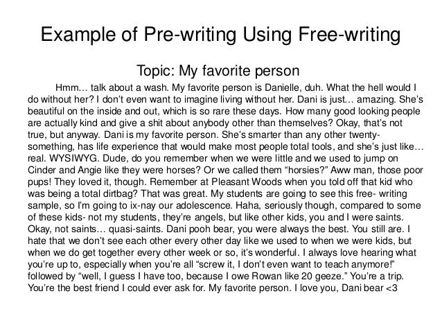 Examples of a descriptive essay