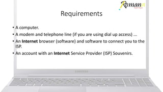 Class 8 first step to the internet-logo | PPTX