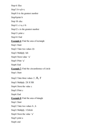 Class Viii Computers Flow Chart And Algorithm Pdf Class Viii Computers Flow Chart And Algorithm Pdf