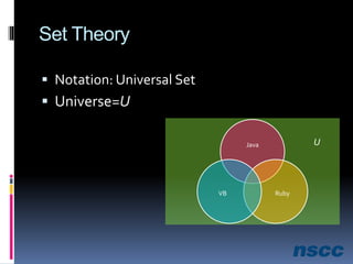 Class 5 - Set Theory and Venn Diagrams | PPTX
