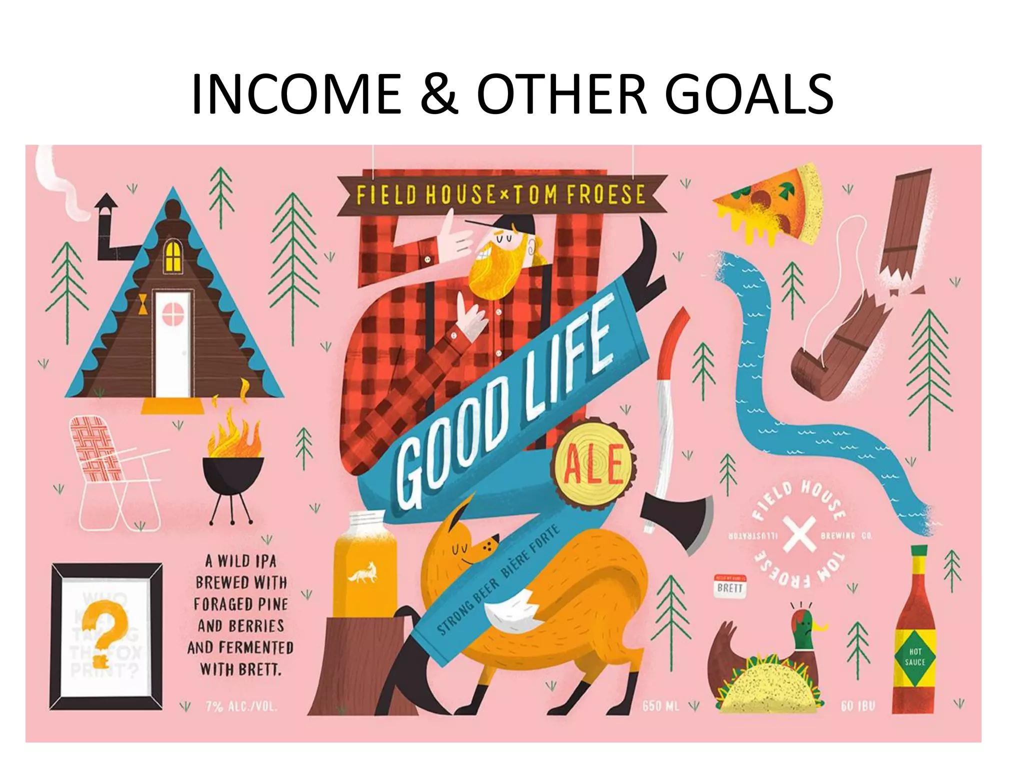 INCOME & OTHER GOALS
 