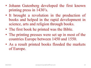Class x history - 6 print culture and the modern world | PPTX