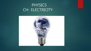 PHYSICS
CH- ELECTRICITY
 