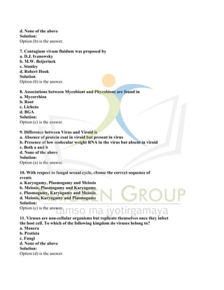 Class XI Biology Notes Chapter 2 Biological Classification | PDF