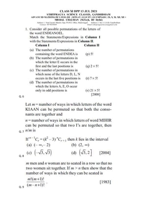 CLASS XI DPP 13 JUL 2021 | DOCX
