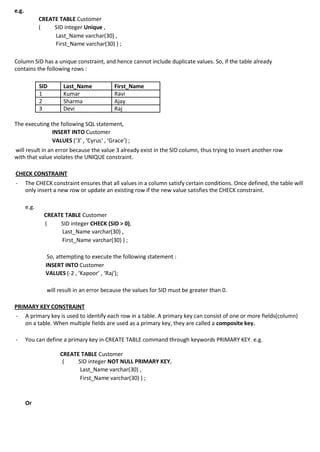 Class XII-UNIT III - SQL and MySQL Notes_0.pdf