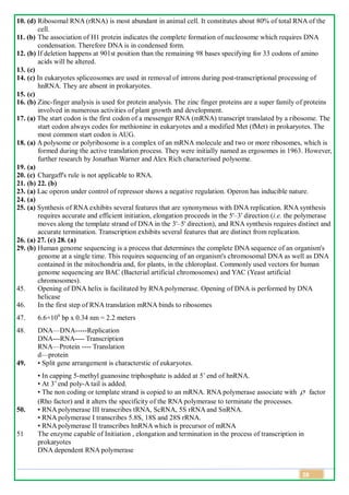Class 12 Biology Topic Wise Line by Line Chapter 5 Molecular Basis of ...