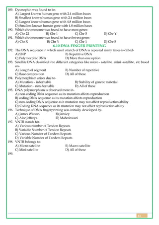 Class 12 Biology Topic Wise Line by Line Questions Chapter 5 Molecular ...