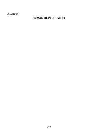 (245)
CHAPTER3
HUMAN DEVELOPMENT
 