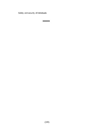 (249)
Safety and security of individuals
••••••
 