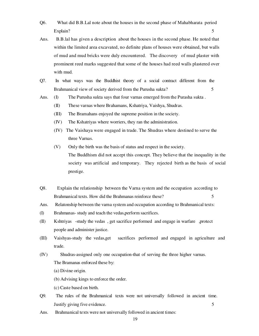 Class XII History Study Material