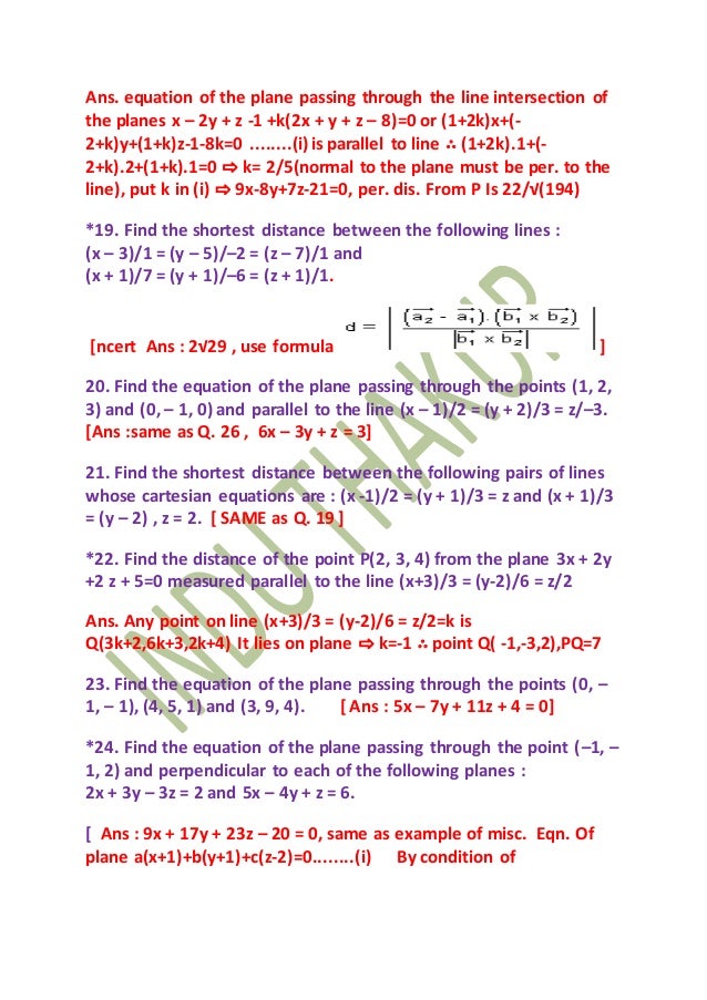 Class Xii Practice Questions