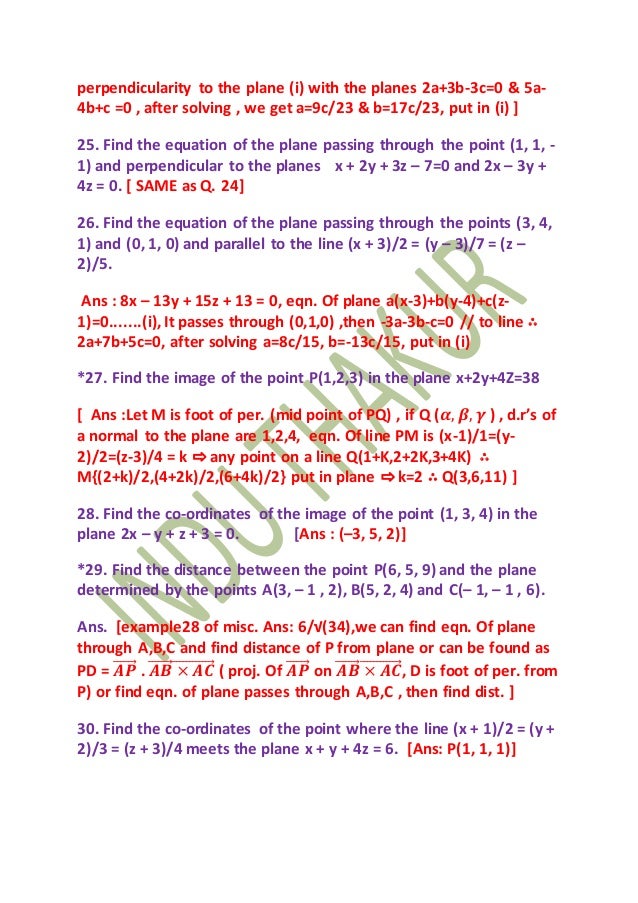 Class Xii Practice Questions