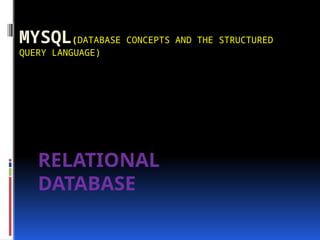 Mysql Databases Ss Class computer science ss XI MySQL.pptx