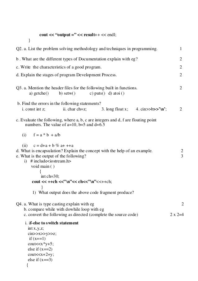 Class xi sample paper Science)