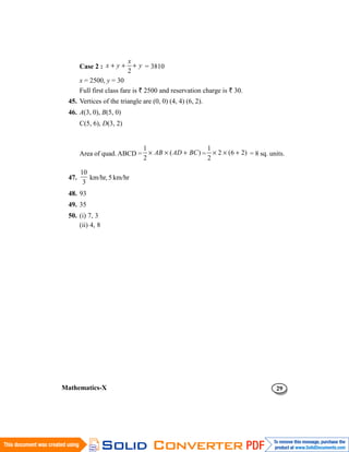 Resavetion Math CLASS X MATHS SUPPORT MATERIAL 2023-24 BY DIRECTORATE OF EDUCATION ...