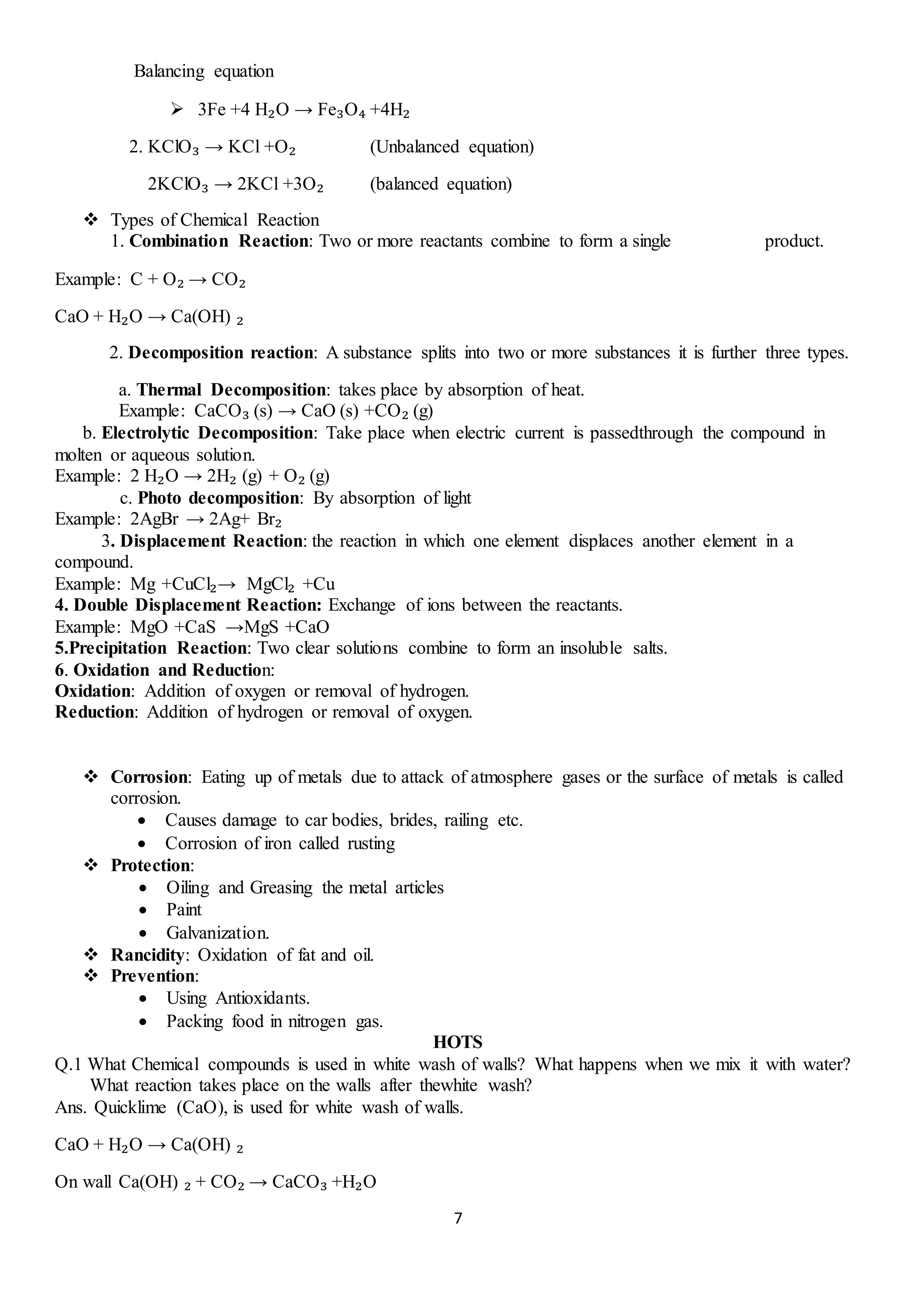 Class X Science Study Material Docx