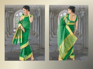 Shop Fancy Fabric Green Patch Border Trendy Saree Online : 168404 -