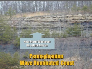 Note Storm Washover
On a Back Barrier

Pennsylvanian
Wave Dominated Coast

 
