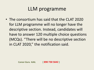 Clat 2020 exam COMPLETE DETAILS