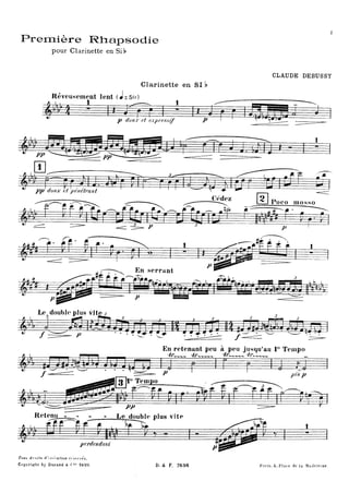 Claude debussy   premiere rhapsodie (clarinette et piano)